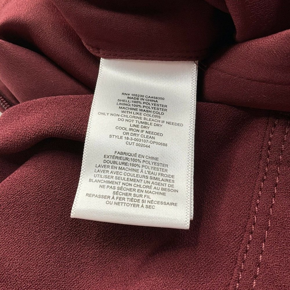 Joie Jumpsuit Womens Size 6 Mairead Garnet Wide Leg Capri Wrap Tie Nwt Msrp $348 - Picture 10 of 10